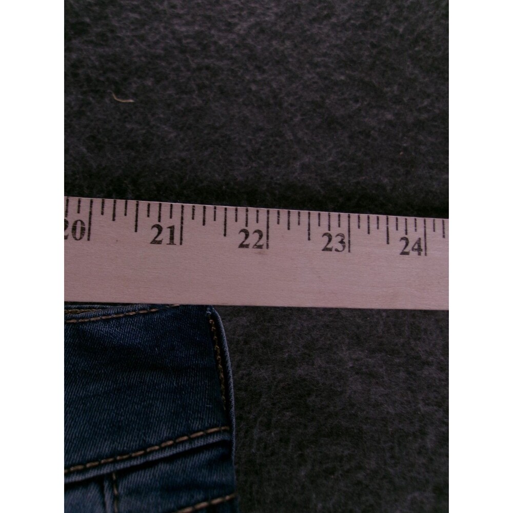 Terra Sky Jeans Women 24W Petite Blue Regular Straight High Rise Tummy Control - Picture 6 of 16